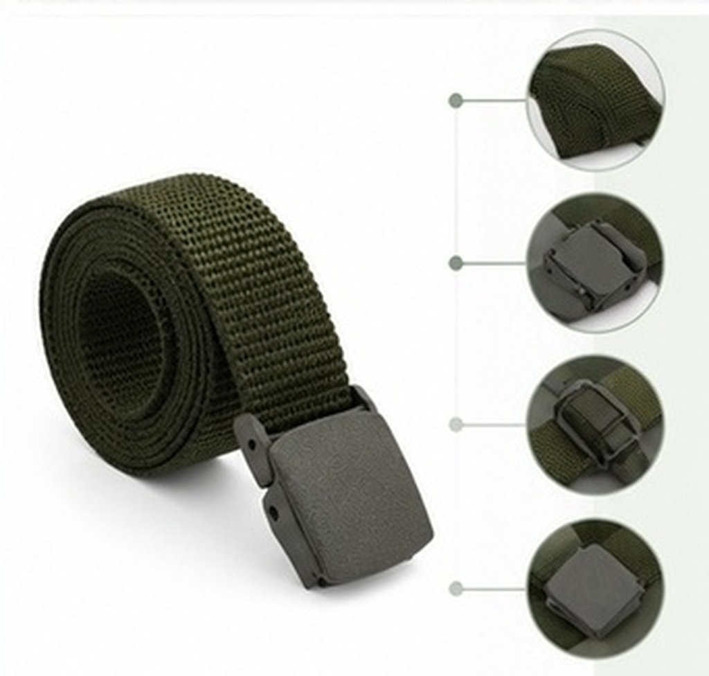 Outdoor Sports Adventure - 4Pcs Nylon Adjustable Belt for Men