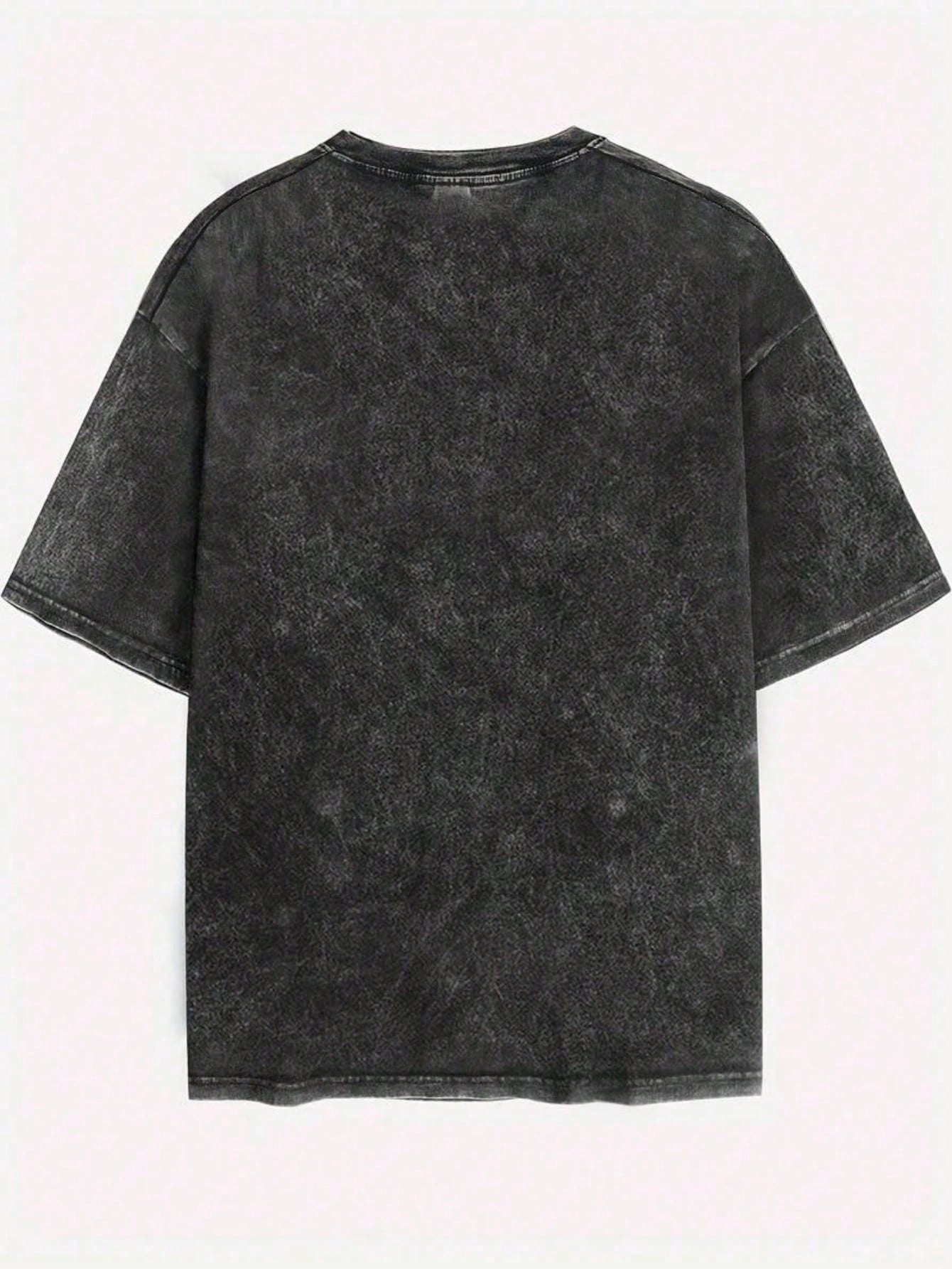 Men's Vintage Pure Dye T-Shirt - Outdoor Sports Adventure ulasan dan harga