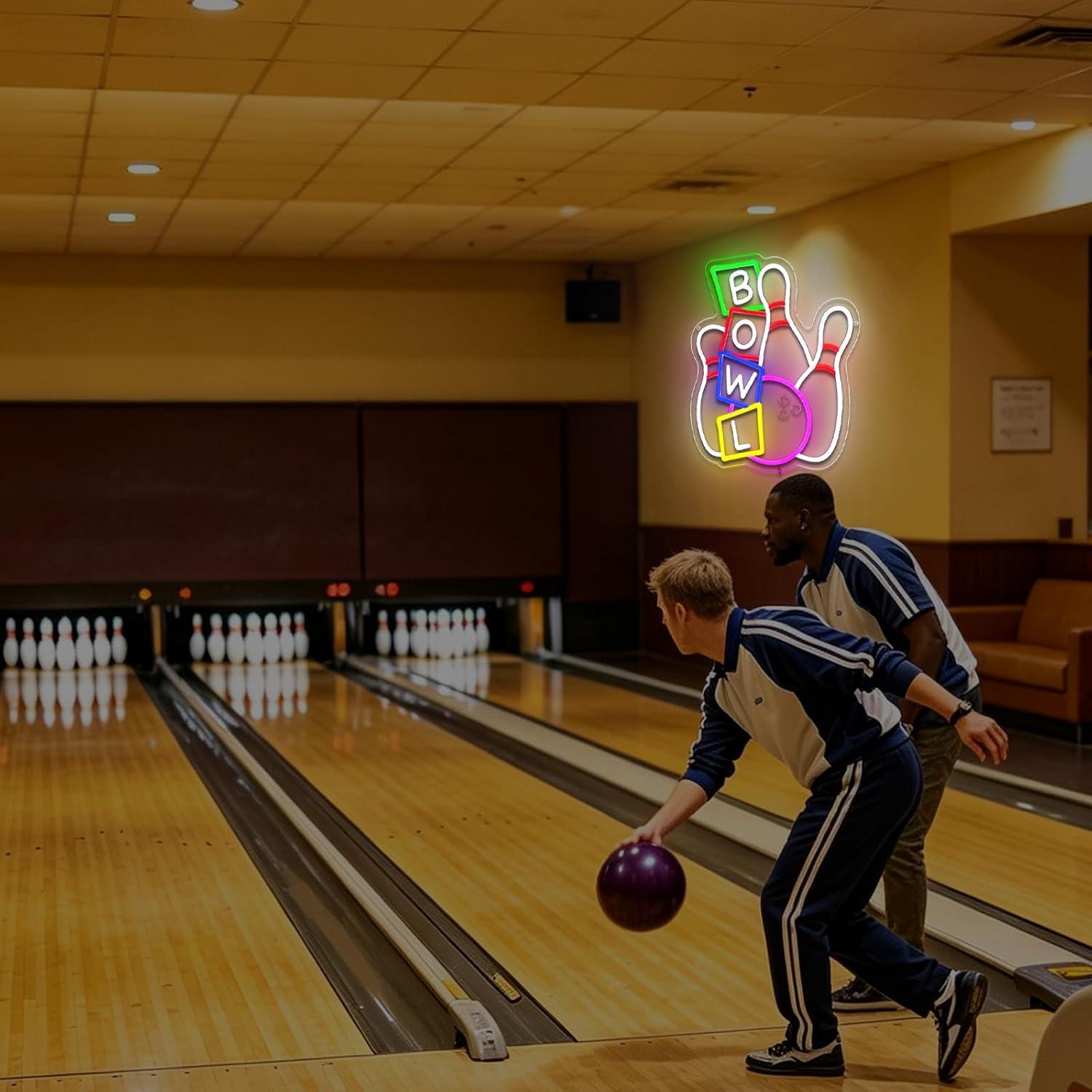 Bowling Neon Sign USB Powered  - Outdoor Sport Club ulasan dan harga