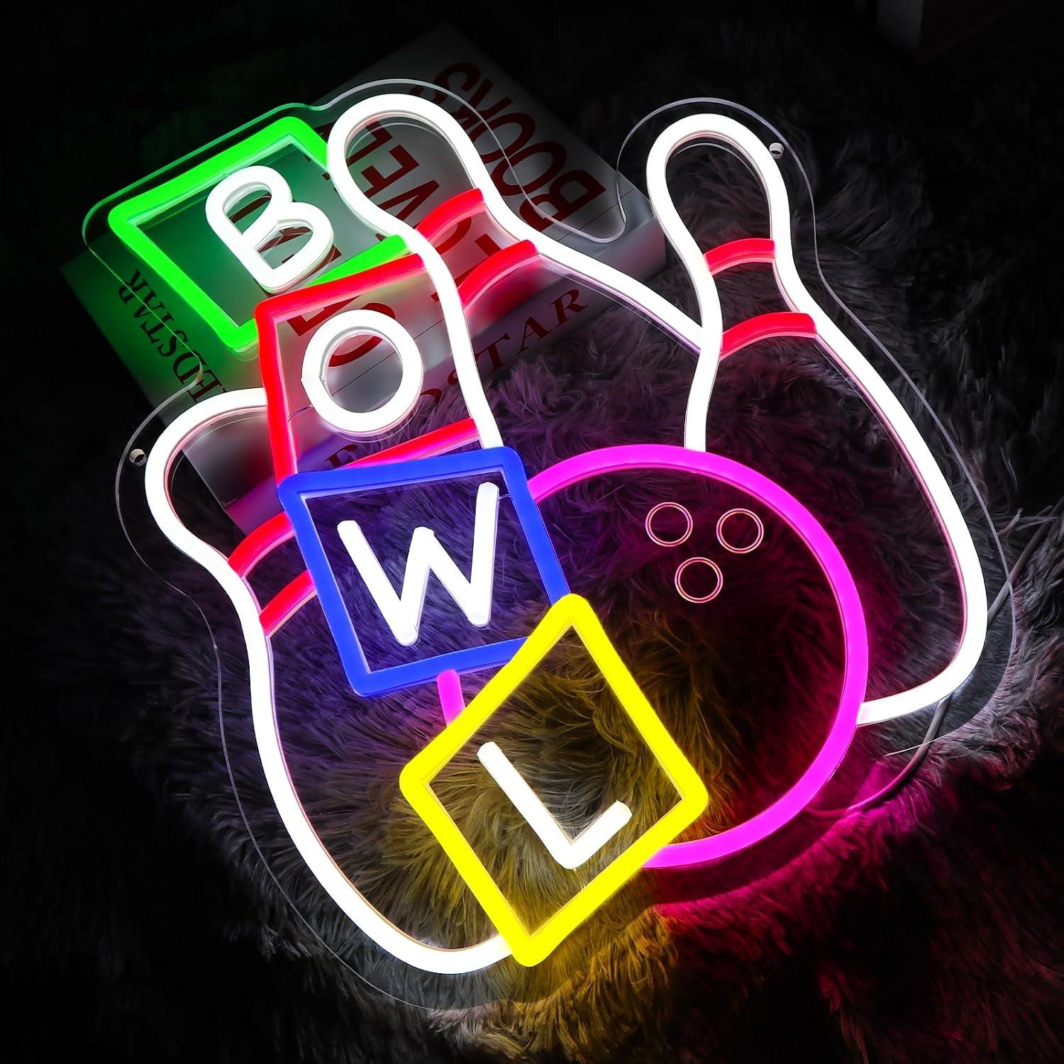 Bowling Neon Sign USB Powered  - Outdoor Sport Club ulasan dan harga